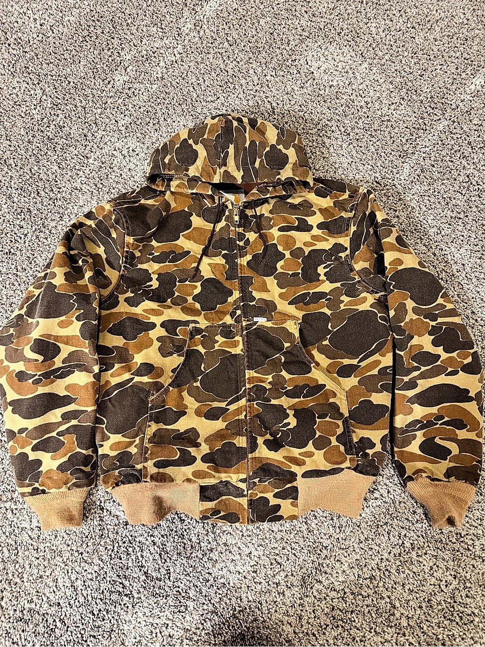 Carhartt JR123 Moss / Duck Camo Thermal Lined Active Jacket large